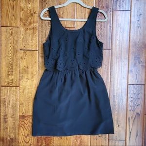 Madewell Black Eyelet Dress